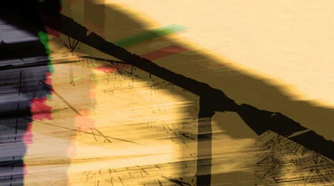 A furious motion of jagged colors explodes through space. Stock Footage 52324947