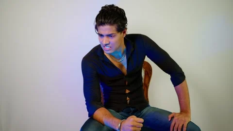 Furious Young Boy Express Anger Stock Footage 296537194