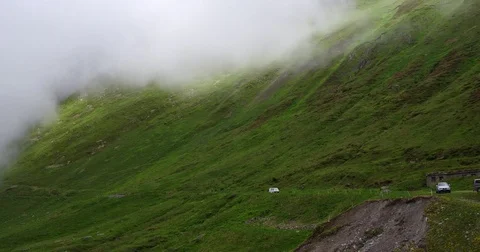Furka Pass Road Stock Footage 77196773