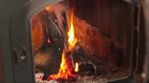 In the furnace of burning fire Stock Footage 73313553