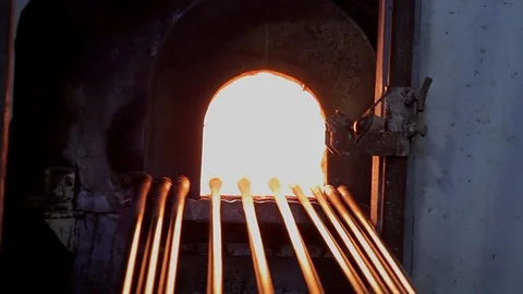 Furnace in the factory Video stock 76252292
