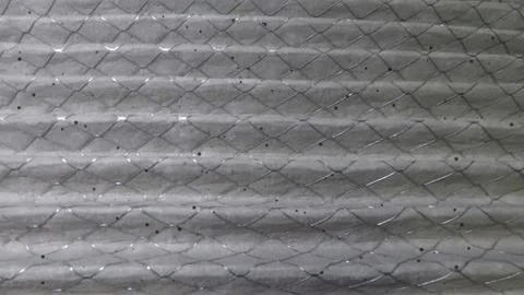 Furnace Filter with floating dust, debris, Floating black mold effect Stock Footage 138873490