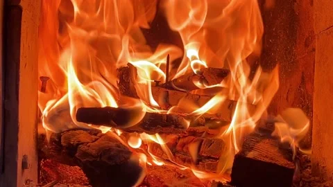 Furnace fire Video stock 143622483