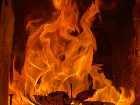 Furnace fire Foto stock
