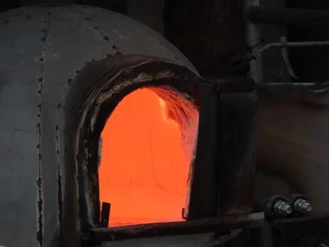 Furnace for glass blowing Stock Photos