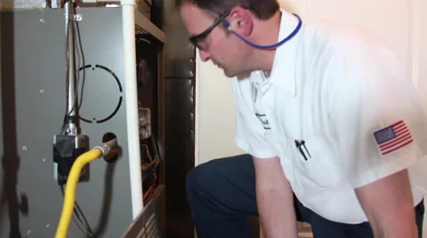 Furnace Repair 3 Video stock 47412840