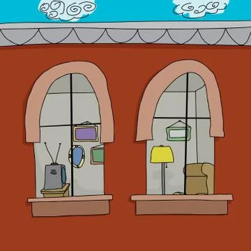 Furnished apartment Stock Illustration