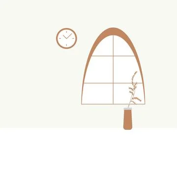 Furniture and decor elements vector Illustrazione stock