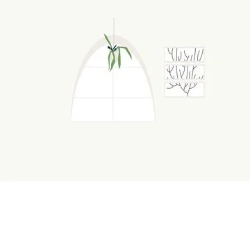 Furniture and decor elements vector Stock Illustration