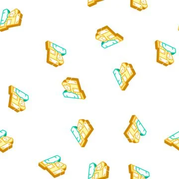 Furniture assembler isometric icon seamless pattern Stock Illustration