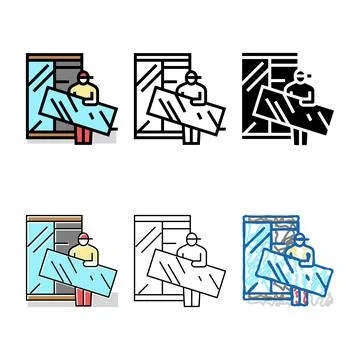 Furniture assemblers color icon vector looks Stock Illustration
