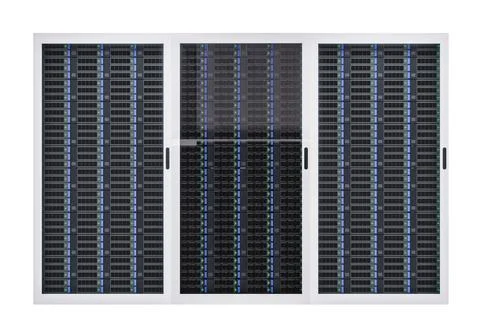 Furniture of a big data server warehouse 3d render 写真素材