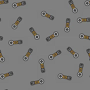Furniture connector hardware fitting vector seamless pattern Illustration