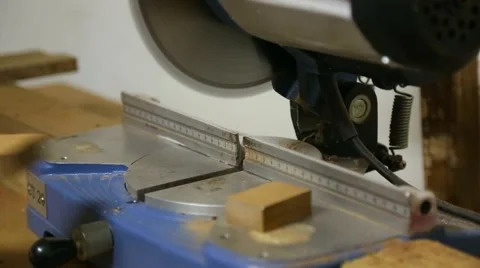 Furniture cutting lumbering machine Stock Footage 68075486