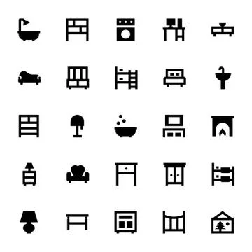 Furniture Elements Illustrazione stock