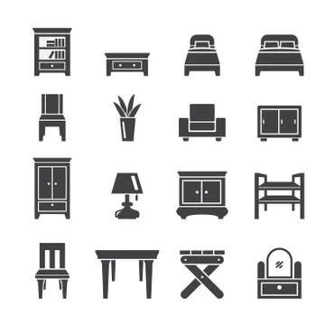 Furniture icon Stock Illustration