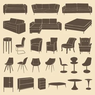Furniture Stock Illustration