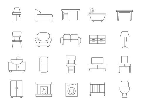 Furniture Stock Illustration