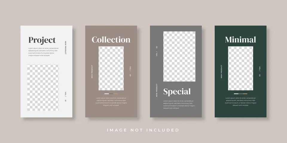 Furniture instagram stories template	 Stock Illustration
