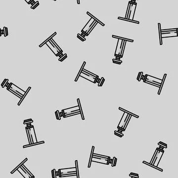 Furniture leg hardware fitting vector seamless pattern Stock Illustration