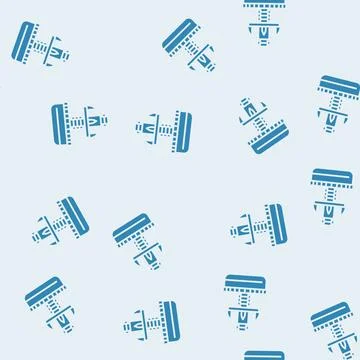 Furniture leveler hardware fitting glyph seamless pattern Stock Illustration