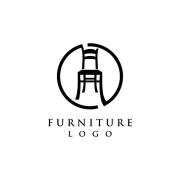 Furniture logo vector Stock Illustration