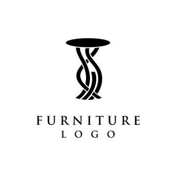 Furniture logo vector Stock Illustration