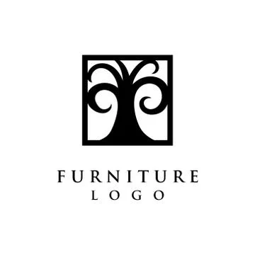 Furniture logo vector Stock Illustration