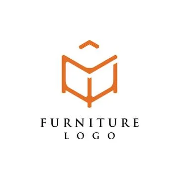 Furniture logo vector Stock Illustration