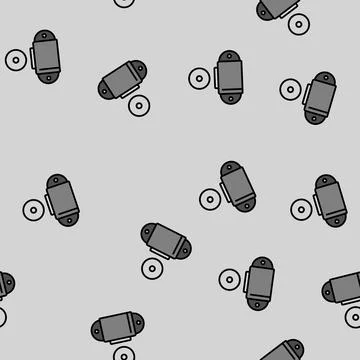 Furniture magnet hardware fitting vector seamless pattern Stock Illustration