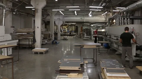 Furniture manufacturing workshop Stock Footage 108432482