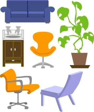 Furniture set Stock Illustration