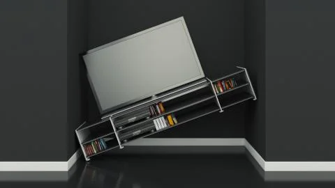 Furniture in small space Stock Illustration