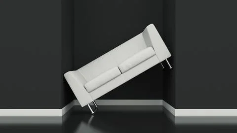 Furniture in small space Stock Illustration