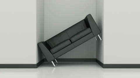Furniture in small space Stock Illustration
