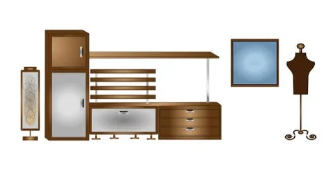 Furniture vector Stock Illustration