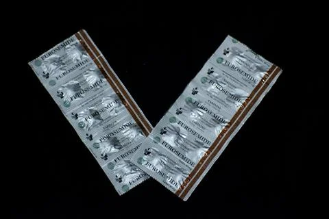 Furosemide diuretic tablets Foto stock