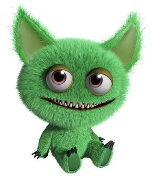 Furry gremlin Stock-Illustration