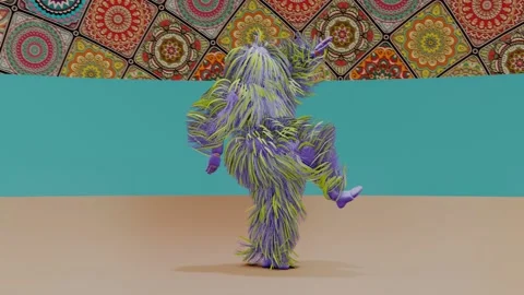 Furry leafy dancer 動画素材 139004487