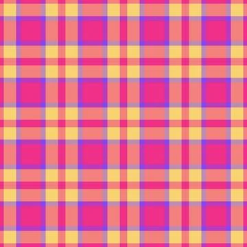 Furry pattern plaid texture, simple fabric background vector. Neat textile .. Stock Illustration
