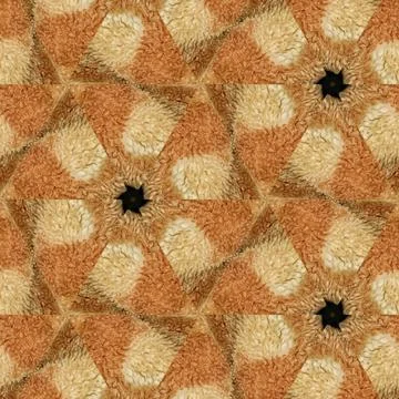 Furry pattern for winter costumes like sweater, jacket, coat fabric printing Illustrazione stock