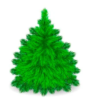 Furry  Tree. Stock Illustration