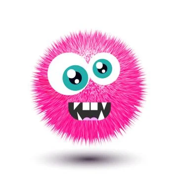 Furry vector monster Illustrazione stock