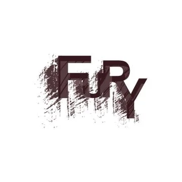Fury Text Stock Illustration