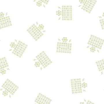 Fuse box replacement glyph seamless pattern Stock Illustration
