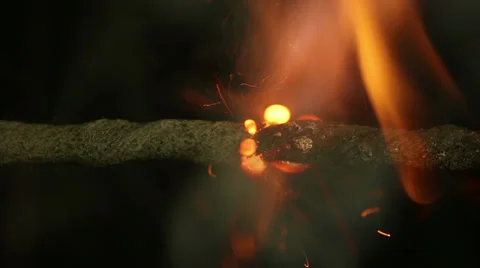 Fuse burning Stock Footage 33888634