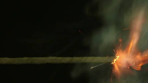 Fuse burning Stock Footage 33888642