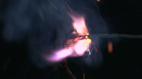 Fuse burning Stock Footage 34951862