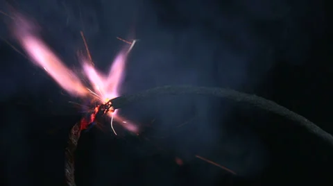 Fuse burning Stock Footage 34962325