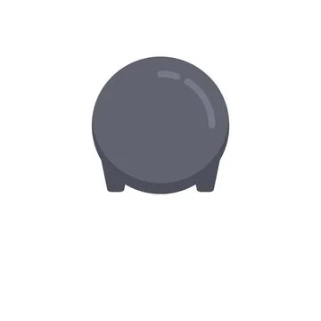 Fuse capacitor icon flat vector. Resistor circuit 스톡 일러스트